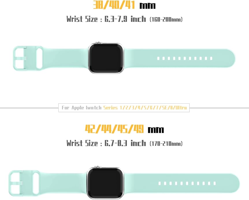 Sport Band Compatible with Apple Watch Bands 49mm 46mm 45mm 44mm 42mm 41mm 40mm - Image 7