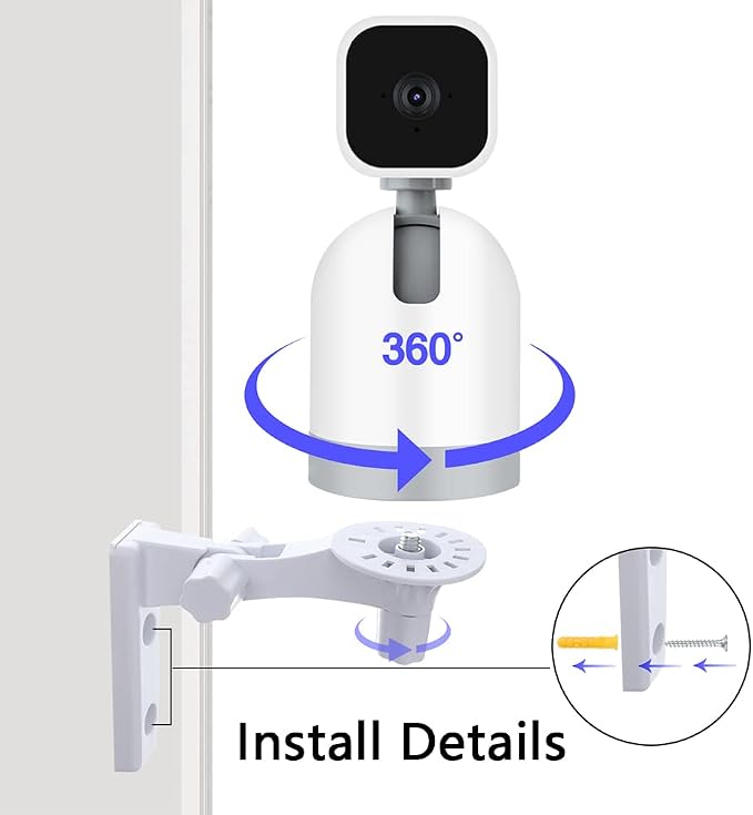 Wall Mount Compatible with WYZE Cam Pan V3/V4/V2 Blink Mini Pan-Tilt Cam - Image 4