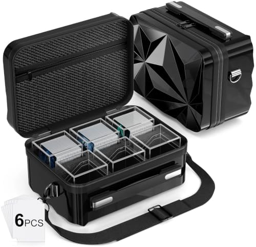 Proijeut Card Deck Box with Portable Case, 6 Pack Clear Commander Deck Box with by PROijeut