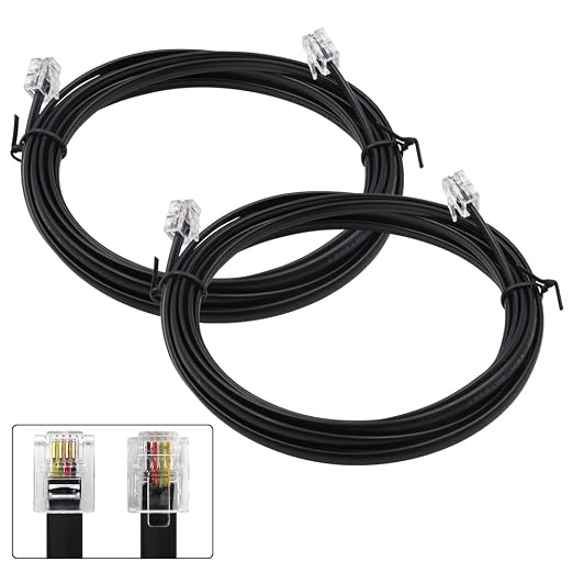 Phone Cable 10 Feet Telephone Line Cord by XANHAM