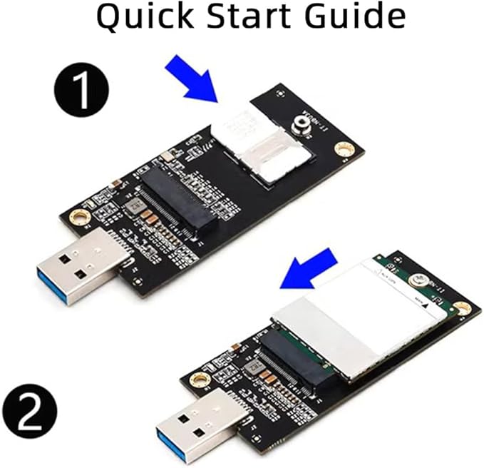Xiwai M.2 Key-B NGFF WWAN to USB 3.0 Riser Card Adapter w SIM Slot - Image 7