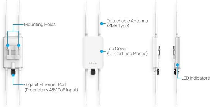 EnGenius ENH1350EXT Wi-Fi 5 AC1300 Outdoor Access Point - Image 9