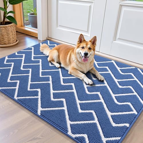 OLANLY Front Door Mat 40x32, Low-Profile Easy Clean Doormat by OLANLY