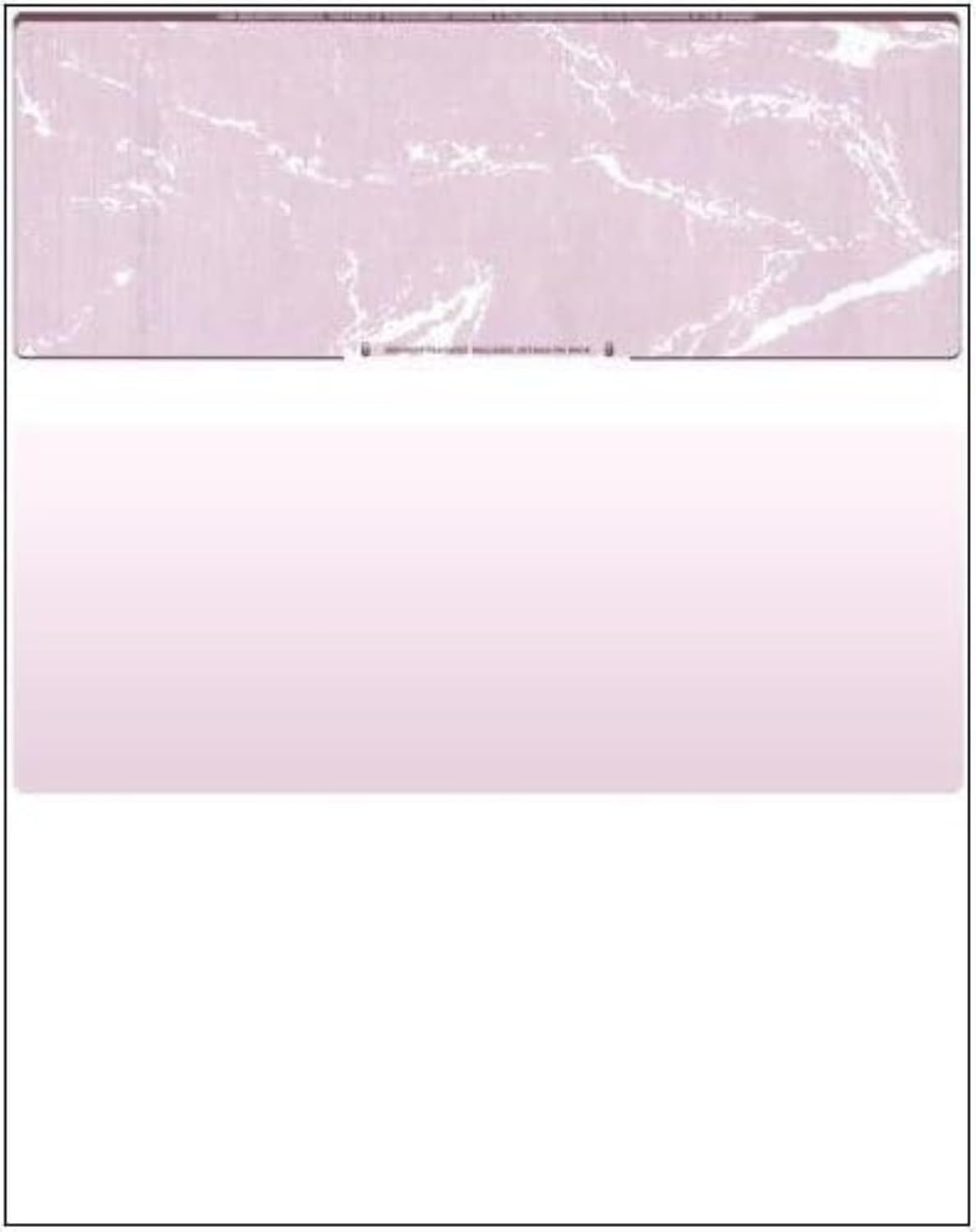 Business Voucher Check Stock - 1000 Sheets, Check on Top, Burgundy Marble