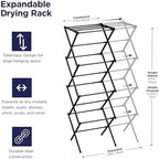 BLACK+DECKER 4-Tier Expandable Collapsible Clothes Drying Rack, Telescopic - Image 2