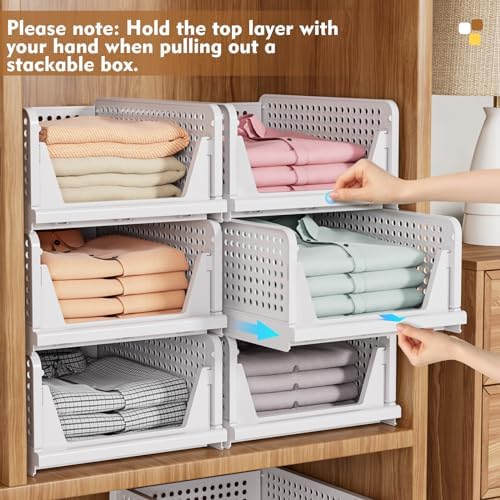 5 Pack Closet Organizer Basket, Closet Organizers and Storage - Image 6