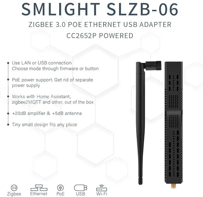 SMLIGHT SLZB-06 NoPOE – A Zigbee 3.0 to Ethernet, and WiFi Adapter, Works - Image 2