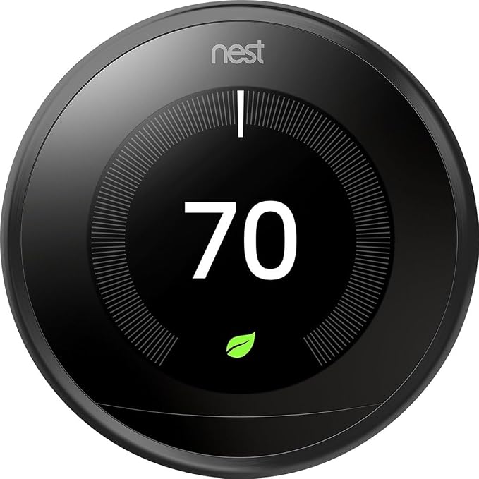 Google Nest Learning Thermostat 3rd Generation, Compatible by Amazon+Renewed