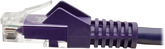 Tripp Lite 15ft Cat6 Gigabit Ethernet Snagless Molded Patch Cable UTP Purple - Image 5