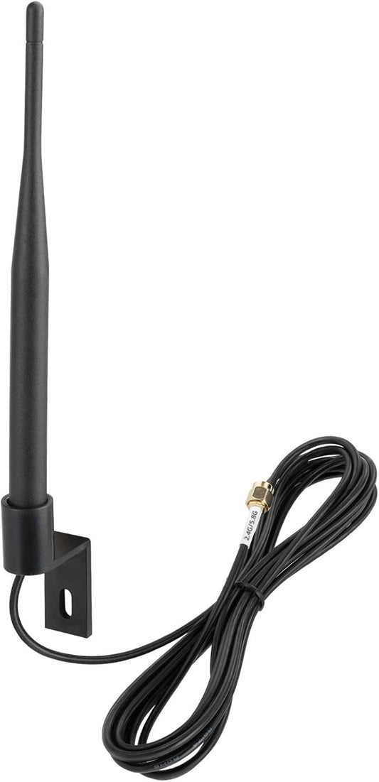 Eightwood Outdoor Dual Band WiFi Antenna 2.4GHz 5GHz 5.8GHz 5dBi RP-SMA Male by Eightwood