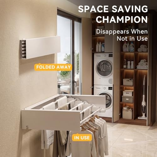 Clothes Drying Rack Wall Mounted - Image 2