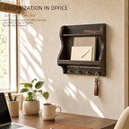 Pine Wood Mail Organizer Wall Mount - Image 3