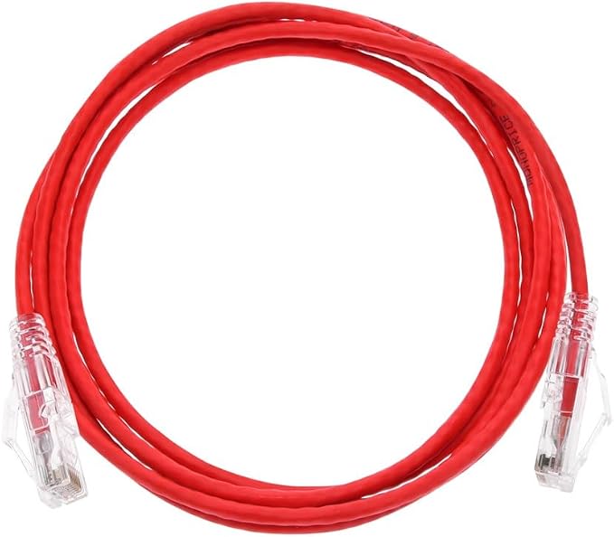 Monoprice Cat6 7ft Red Component Level Patch Cable UTP 28AWG 550MHz Pure Bare - Image 4