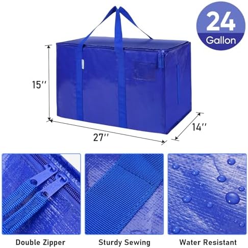 TICONN 4 Pack Extra Large Moving Bags Heavy Duty - Image 3