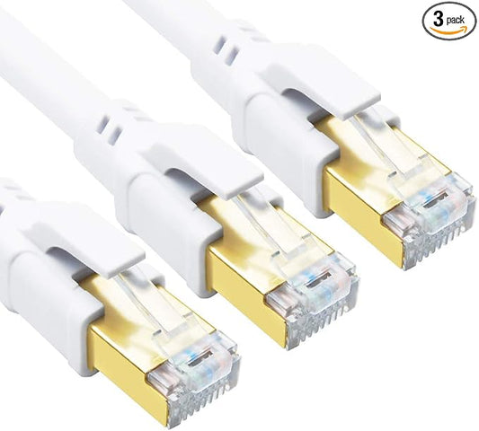 Yauhody CAT 8 Ethernet Cable, 1.5ft Ultra High Speed 40Gbps 2000MHz SFTP CAT8 by Yauhody