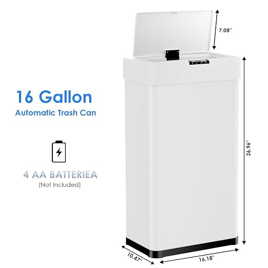 Sensor Trash Can, Touchless Motion Sensor Trash Bin, Smart Automatic Garbage Can - Image 2