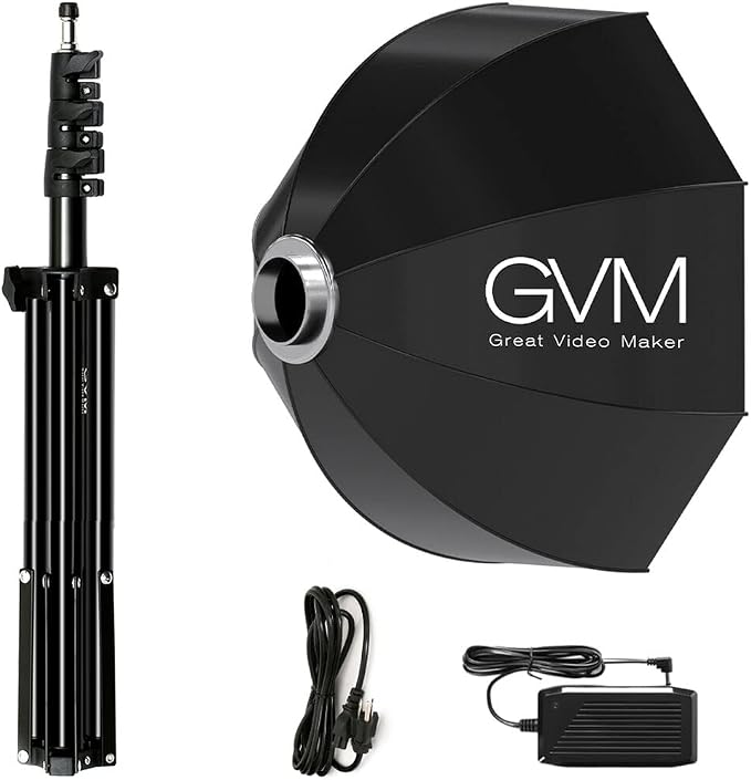 GVM 80W Photo Studio Lighting Kit, LED Video Light - Image 9