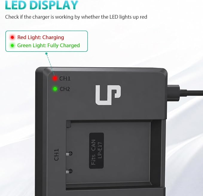 LP LP-E17 Battery Charger Pack, Compatible - Image 4