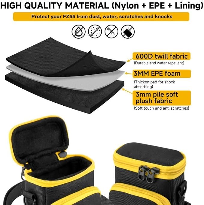 Travel Case Compatible with Kodak PIXPRO FZ55/FZ53/FZ45/FZ43 16MP Digital Camera - Image 5