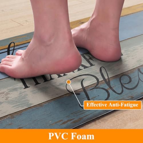 HEBE Anti Fatigue Kitchen Mat Set of 2, Cushioned Kitchen Mats - Image 3
