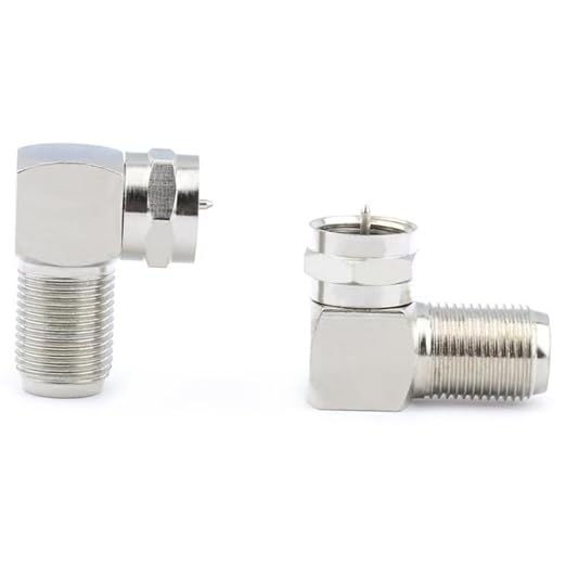EZYUMM 2-Pack 90 Degree Coaxial Connector, Right Angle Coax Adapter - Image 4
