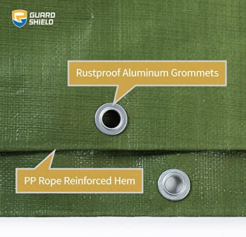 GUARD SHIELD Heavy Duty Tarp 18x24 Feet Green Multi Purpose Thick Waterproof - Image 4