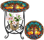 Cinnvoice Outdoor Side Table Small End Patio Porch Table by QinYee