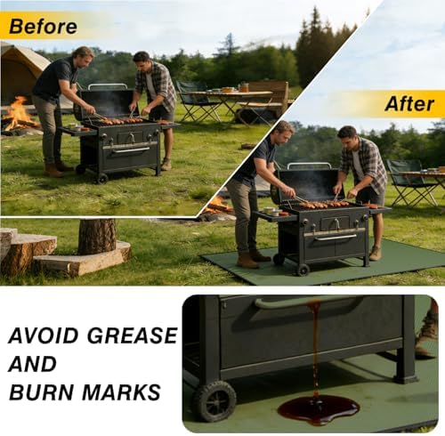 Tamfile 68x48 Inch Grill Mats for Blackstone, Fire Pit Mat for Solo Stove - Image 7