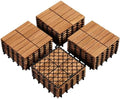 Yaheetech 27PCS Acacia Interlocking Deck Tiles Outdoor Patio Flooring by Yaheetech