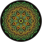 Chair Mat for Hardwood Floor Anti-Slip Floor Protector Round Gaming Computer - Image 2