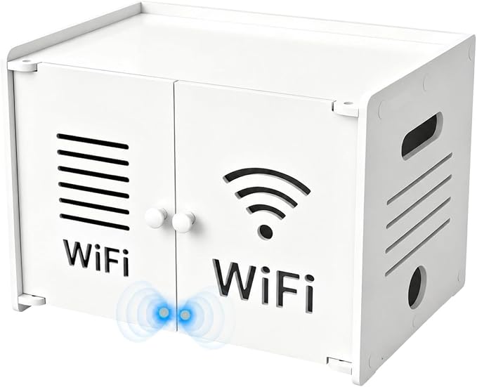 Dual Magnetic Door Router Box Hider, Wall Mount & Freestanding Use, WiFi Device by Unknown