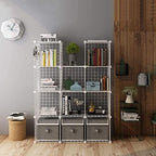 C&AHOME Wire Cube Storage, 12-Cube Storage Organizer Metal, C Grids - Image 5