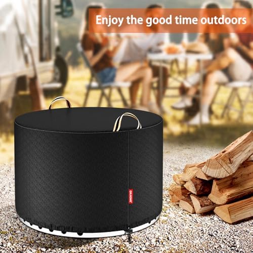 QH.HOME for Solo Stove Yukon 27"-29" Waterproof Smokeless Fire Pit Cover - Image 5