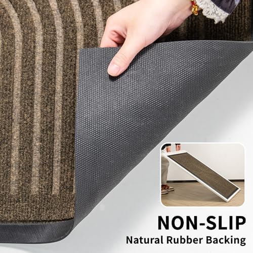 RORA Heavy Duty Door Mat Outside Entrance, Indoor Welcome Doormat 47x32 - Image 2