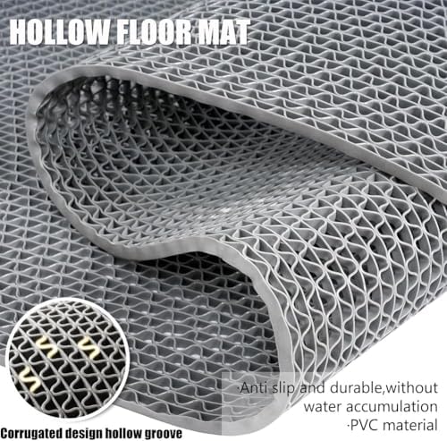 Thick PVC Drainage Floor Mat 4x45FT, Non Slip Flooring Mats Swimming Pool - Image 3