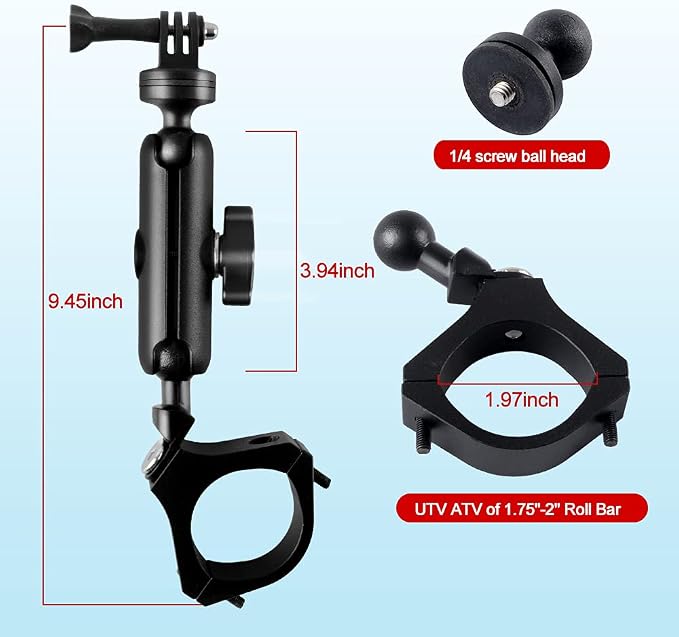 MAIKER Off Road UTV ATV Camera Mount, Compatible - Image 5