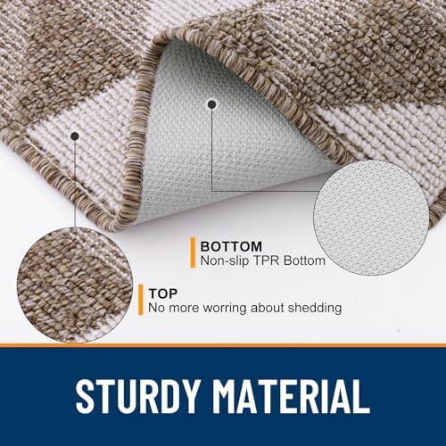 OLANLY Door Mat Indoor Entrance Washable 70x23, Odor-Free Low-Profile Front - Image 3
