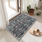 Lahome Moroccan Washable Rug, 2x3 Black Entryway Rugs - Image 4