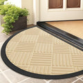 Smiry Half Circle Front Door Mat Outside Entrance by Smiry