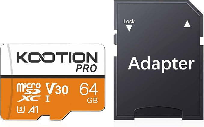 KOOTION Micro SD Card 64GB UHS-I microSDXC Flash Memory Card by KOOTION