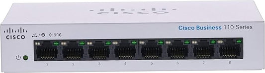 Cisco Business CBS110-8T-D Unmanaged Switch | 8 Port GE | Desktop | Ext PS | by Cisco