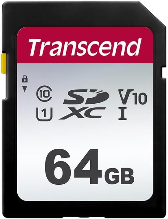 Transcend SDC300S 64GB SDXC SD Card, Compatible by Transcend
