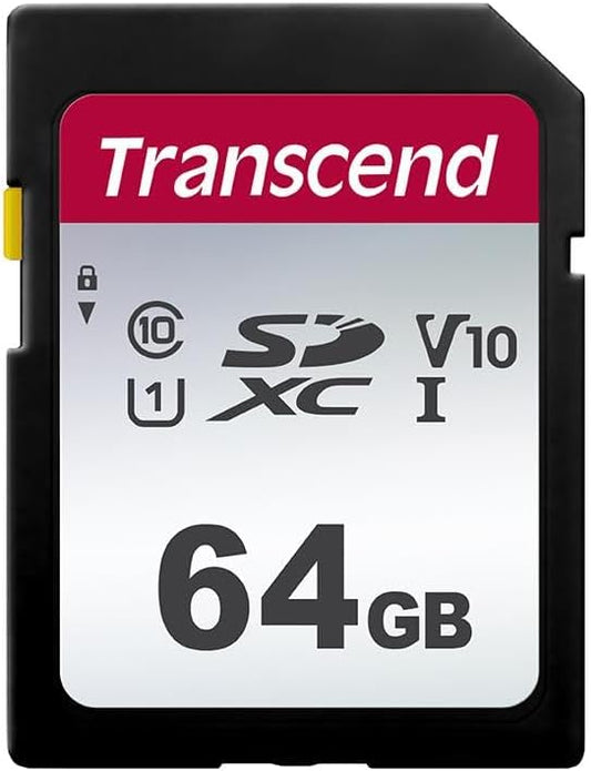 Transcend SDC300S 64GB SDXC SD Card, Compatible by Transcend