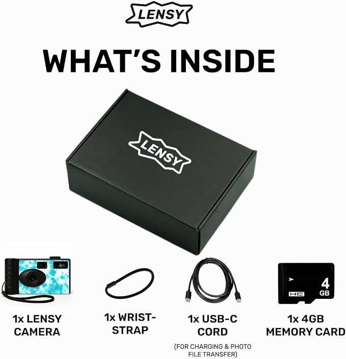 LENSY Screen Free Digital Camera | Four Built in Filters | Rechargeable - Image 4