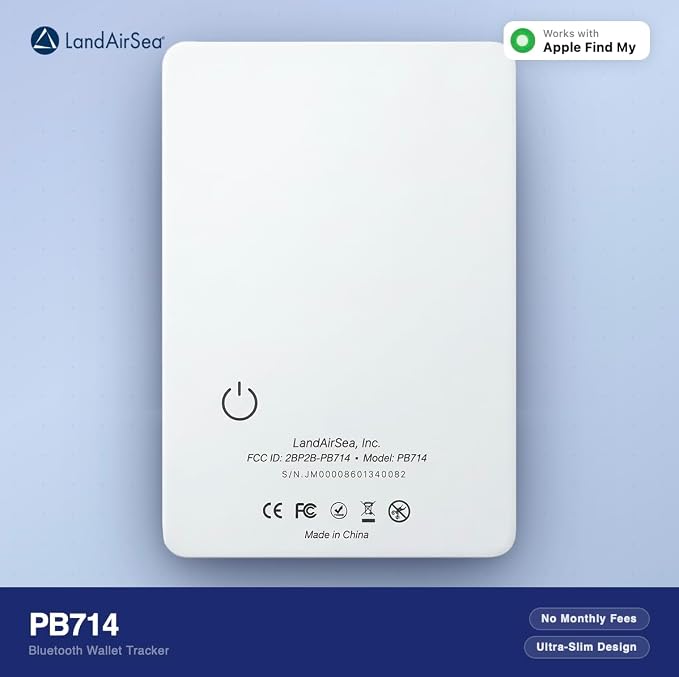 LandAirSea PB714 – Ultra-Slim Apple Find My Wallet Tracker - Image 7