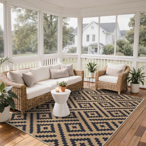 GENIMO Outdoor Rug, Waterproof Plastic Rugs - Image 4
