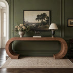 Tribesigns 79" Extra Long Console Table, Arched Entryway Table - Image 5