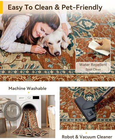 RELEANY Washable Area Rug - Image 6