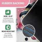 Pink Winter Snowman Welcome Front Door Mat, Let It Snow Cardinal - Image 4