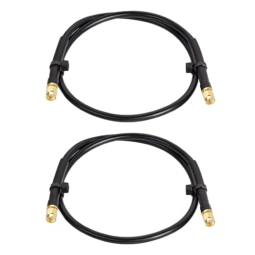 MOOKEERF KMR240 SMA Male to SMA Male Coaxial Cable 50 ohm Coax Ultra Low Loss by MOOKEERF